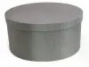 5-3/8W x 3-5/8L x 2-1/2H, Steel Gray Fabric Boxes