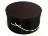 8-3/4W x 4-1/2L, Dark Brown Hat Boxes