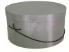 8-3/8W x 6-5/8L x 4-1/2H, Steel Gray Hat Boxes