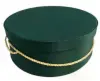 8-3/4W x 4-1/2L, Dark Green Hat Boxes