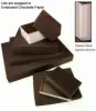 6-1/8W x 4-3/8L x 7/8H, Rigid 2 Piece Chocolate Brown Boxes