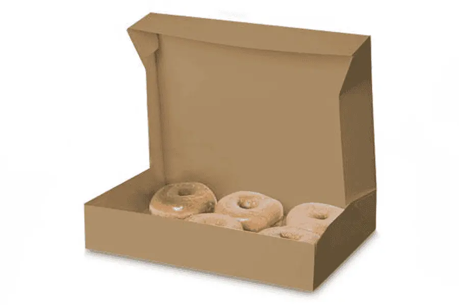 6W x 6L x 3H, 4 Corner Beers - Popup Pastry Boxes, Kraft