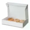 6W x 6L x 3H, 4 Corner Beers - Popup Pastry Boxes, White
