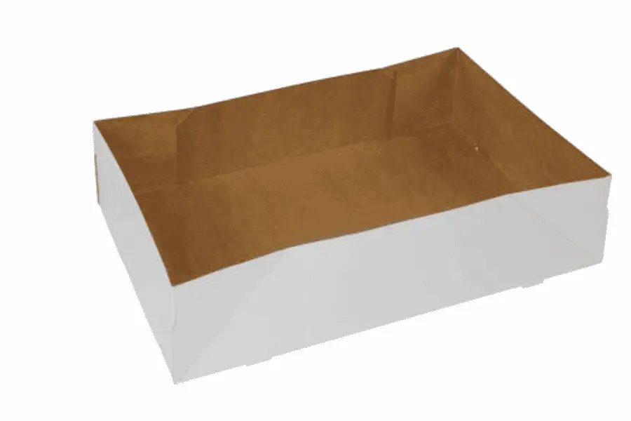 13-1/2W x 9-7/8L x 3-3/8H, Automatic Popup Donut Trays, White