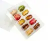 5-1/16W x 2L x 7-1/2H, Macaron Box Set , Clear, Includes Box & Insert