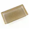 6-1/2W x 3-1/2L, Candy Trays, Gold, 1 Compartment, 1/4 pound