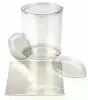 3-1/16W x 2-1/16L x 6-1/16H, FDA Approved Clear Ellipse Tube