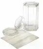 3-1/2W x 3-1/8L x 6H , FDA Approved Clear Hexagon Tube