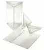 4W x 3-1/6L x 6H, FDA Approved Clear Triangle Tube