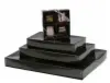10-1/2W x 8-1/8L x 1-1/8H, Two-Piece Clear Lid Candy Boxes, Black Onyx, 1lb./16oz.