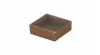 10-1/2W x 8-1/8L x 1-1/8H, Two-Piece Clear Lid Candy Boxes, Cocoa, 1lb./16oz.