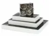 10-1/2W x 8-1/8L x 1-1/8H, Two-Piece Clear Lid Candy Boxes, White, 1lb./16oz.