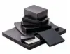 10-1/2W x 8-1/2L x 1H, Black Leatherette w/ White Base Photo Boxes