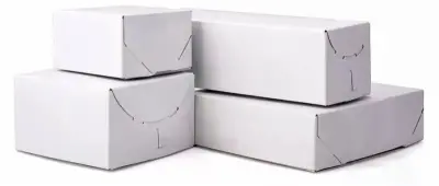10-1/2W x 10-1/2L x 5-1/2H, Ohio Valley Gloss Lock Corner Boxes, White