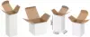 3W x 0.875L x 3H, Reverse Tuck White 1 Piece Gift Boxes, White