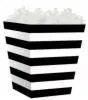 4W x 3-3/4L x 4-1/2H, Sweet Treat Boxes, B&W Stripes