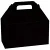 8-1/2W x 5L x 5-1/2H, Theme Gable Gift Basket Boxes, Black