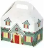 8-1/2W x 5L x 5-1/2H, Theme Gable Gift Basket Boxes, Home for the Holidays