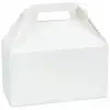 8-1/2W x 5L x 5-1/2H, Theme Gable Gift Basket Boxes, White