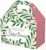 8-1/2W x 5L x 5-1/2H, Theme Gable Gift Basket Boxes, Wintergreen Christmas