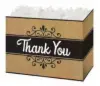 7W x 4L x 5H, Gift Boxes, Thank You Kraft Stripes
