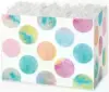 7W x 4L x 5H, Gift Boxes, Watercolor Dots