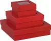 5-7/8W x 5-7/8L x 2-1/8H, Ultra-Rigid Gourmet 2 Piece Window Boxes, Red