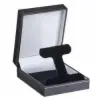 3W x 3-5/8L x 1-3/8H, Cartier Style Leatherette Boxes, Navy, Long Earring