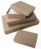 3-3/4W x 2-1/2L x 1H, Eco Light Brown Kraft Fiber Filled Jewelry Boxes, Lt Brown