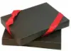 4-11/16W x 3-3/8L x 3/4H, Flip-Box Fiber Filled Jewelry Box, Black Matte