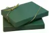 4-11/16W x 3-3/8L x 3/4H, Flip-Box Fiber Filled Jewelry Box, Forrest Green Matte