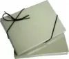 4-11/16W x 3-3/8L x 3/4H, Flip-Box Fiber Filled Jewelry Box, Grey Ice
