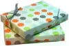 4-11/16W x 3-3/8L x 3/4H, Flip-Box Fiber Filled Jewelry Box, Hip Hop Dots