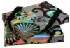 4-11/16W x 3-3/8L x 3/4H, Flip-Box Fiber Filled Jewelry Box, Holographic Flowers
