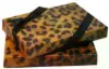 4-11/16W x 3-3/8L x 3/4H, Flip-Box Fiber Filled Jewelry Box, Leopard Print