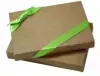 4-11/16W x 3-3/8L x 3/4H, Flip-Box Fiber Filled Jewelry Box, Matte Kraft
