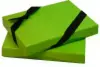 4-11/16W x 3-3/8L x 3/4H, Flip-Box Fiber Filled Jewelry Box, Matte Lime