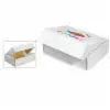 4W x 4L x 2H, 4 Color Printed White Exterior Mailers