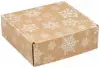 8W x 8L x 3H, Kraft Snowflakes Corrugated Mailer Boxes