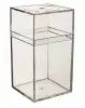 2-1/8W x 2-1/8L x 4-1/16H, Rigid Clear Plastic Cube Boxes