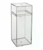 2-1/8W x 2-1/8L x 6H, Rigid Clear Plastic Cube Boxes