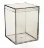 2-5/16W x 2-5/16L x 3-1/16H, Rigid Clear Plastic Cube Boxes