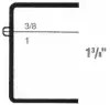 1-1/4W x 1-1/4L x 1-3/8H, Rigid Hinged Plastic Boxes, Clear