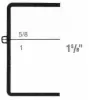 1-1/4W x 1-1/4L x 1-5/8H, Rigid Hinged Plastic Boxes, Clear