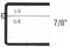 1-1/4W x 1-1/4L x 7/8H, Rigid Hinged Plastic Boxes, Clear