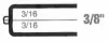 1-5/8W x 2-1/8L x 3/8H, Rigid Hinged Plastic Boxes, Clear