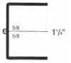 2-3/32W x 3L x 1-1/4H, Rigid Hinged Plastic Boxes, Clear
