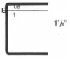 2W x 2L x 1-1/8H, Rigid Hinged Plastic Boxes, Clear