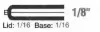 2W x 2L x 1/8H, Rigid Hinged Plastic Boxes, Clear