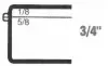 2W x 2L x 3/4H, Rigid Hinged Plastic Boxes, Clear